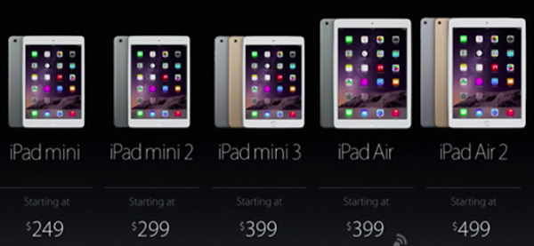iPad Air2与iPad mini3区别在哪?iPad Air2与iP