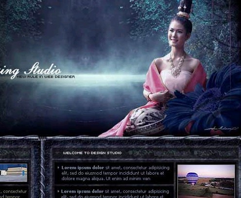 欧美摄影设计工作室网页模板下载-+飓风软件下