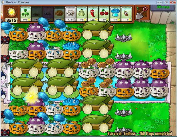 植物大战僵尸无限生存模式攻略(8炮流1024关