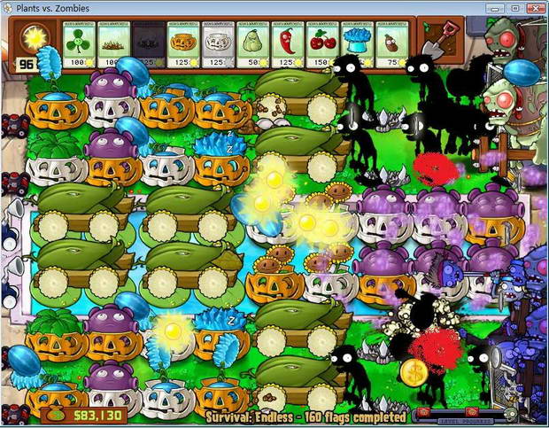 植物大战僵尸无限生存模式攻略(8炮流1024关