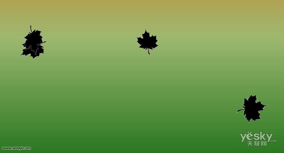 用Powerpoint制作落叶动画特效