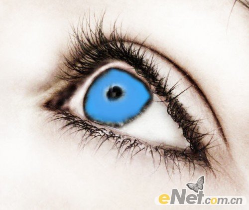 Photoshop调色教程 打造奇幻的蓝眼睛